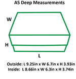 Sample  - Green A5 Deep Magnetic Gift Box