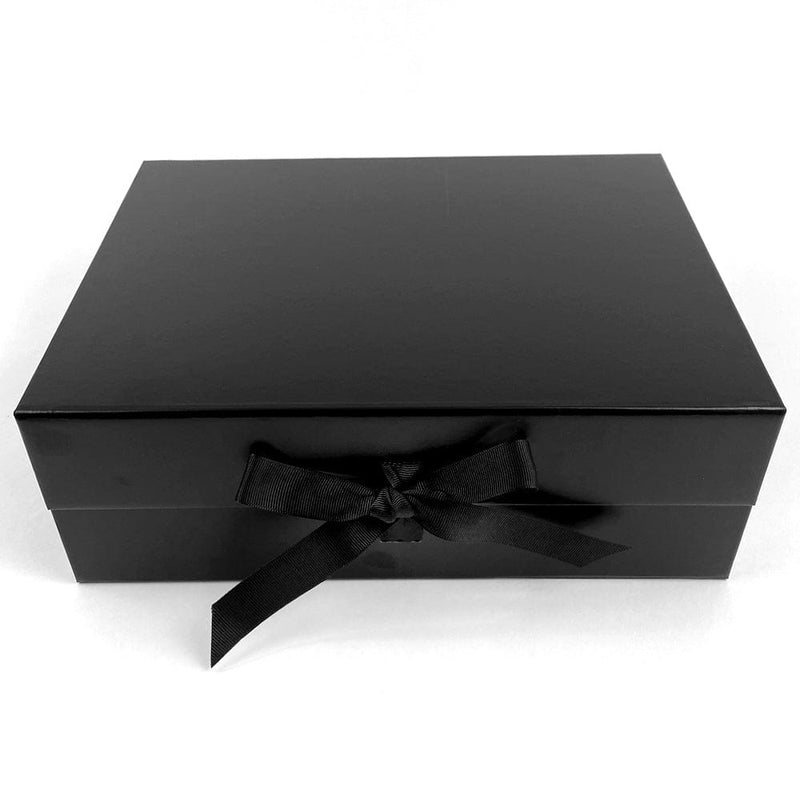Sample - Black A4 Deep Magnetic Gift Box With Changeable Ribbon