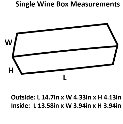 Sample  - White Magnetic Closure Wine Bottle Gift Box