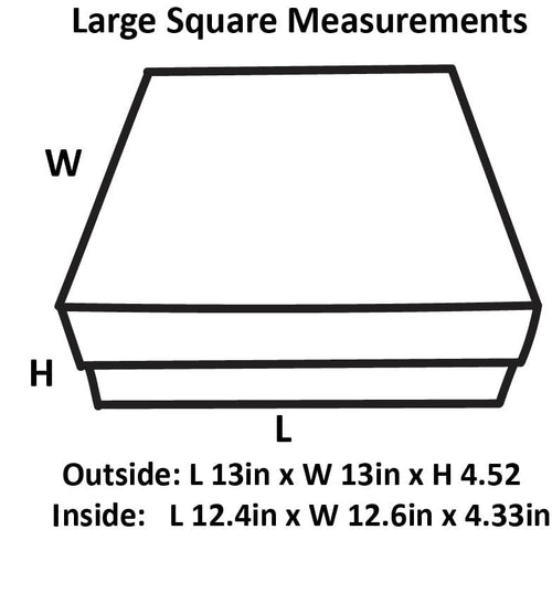 Sample  - Black Large Square Magnetic Gift Box