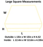 Ivory Large Square Magnetic Gift Boxes