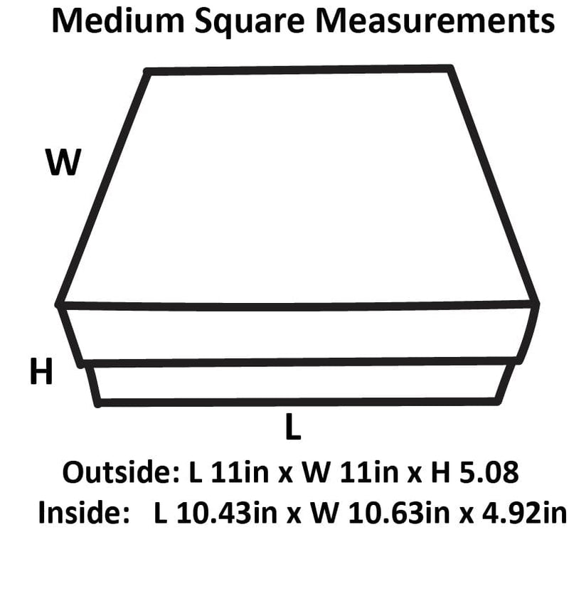 White Medium Square Magnetic Gift Boxes