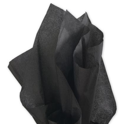 solid black tissue paper