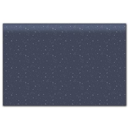  midnight blue tissue paper with silver constellations