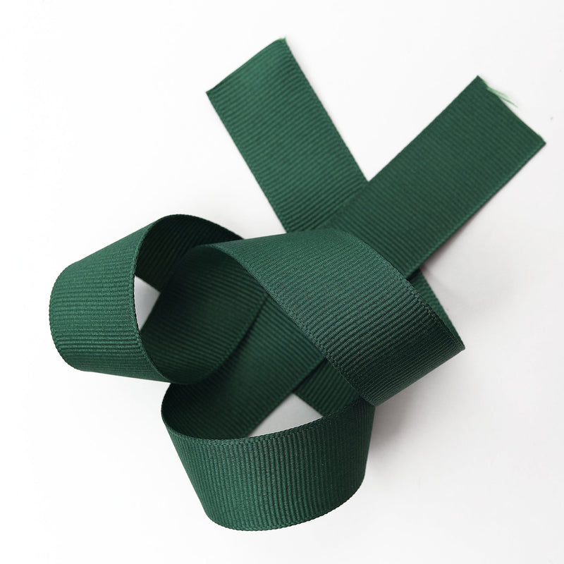 dark green grosgrain ribbon